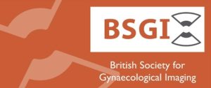 BSGI logo featuring the words British Society for Gynaecological Imaging displayed on an orange background.